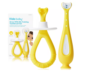 Frida Baby Grow-with-Me Training Toothbrush Set - Soft