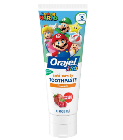 Orajel Kids Super Mario Anticavity Fluoride Toothpaste