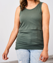 Latched Mama Ribbed Nursing Tank