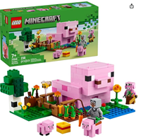 LEGO Minecraft The Baby Pig House Toy Figures and Playset